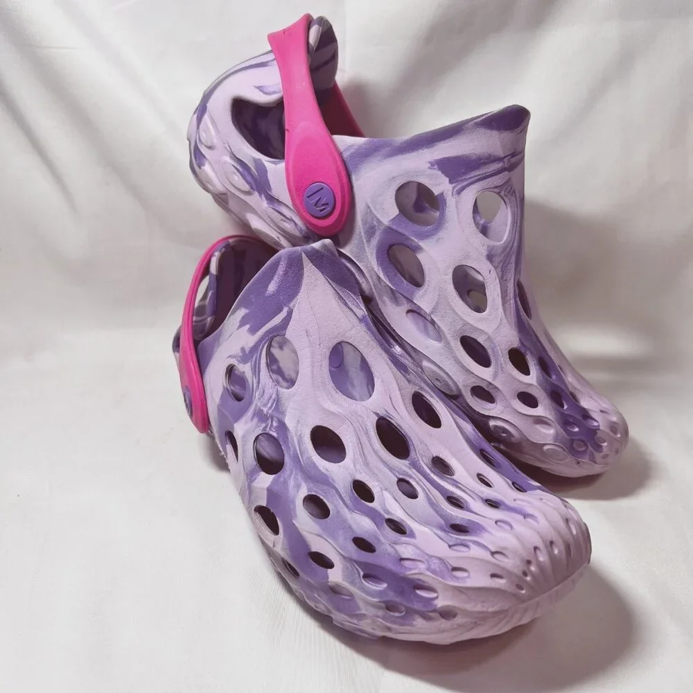 Merrell Hydro Moc Water Shoes-Kids size 4-Mrs1480 1-Purple/lilac/Pink-Slip On